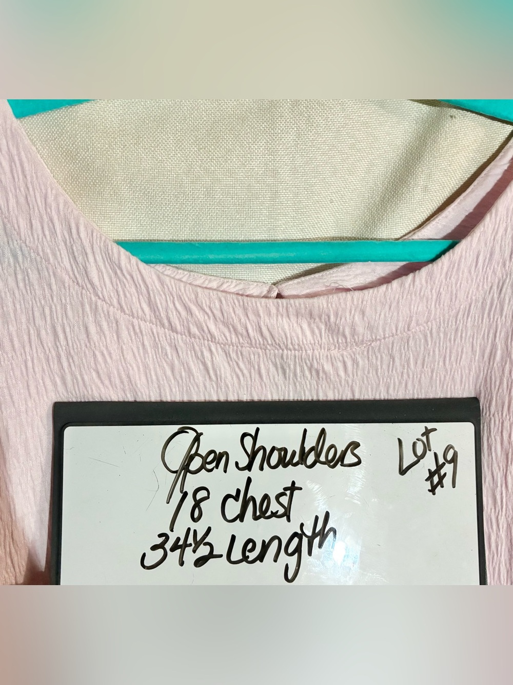 FP Beach Pink Textured Dress Sz L Cover Up Pockets cruise pool resort fun - Picture 2 of 10